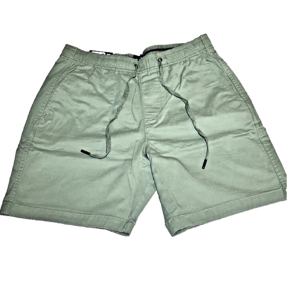GAP - Men's Drawstring Pull On Elastic Waistband Shorts, 7" Inseam - Green Bay